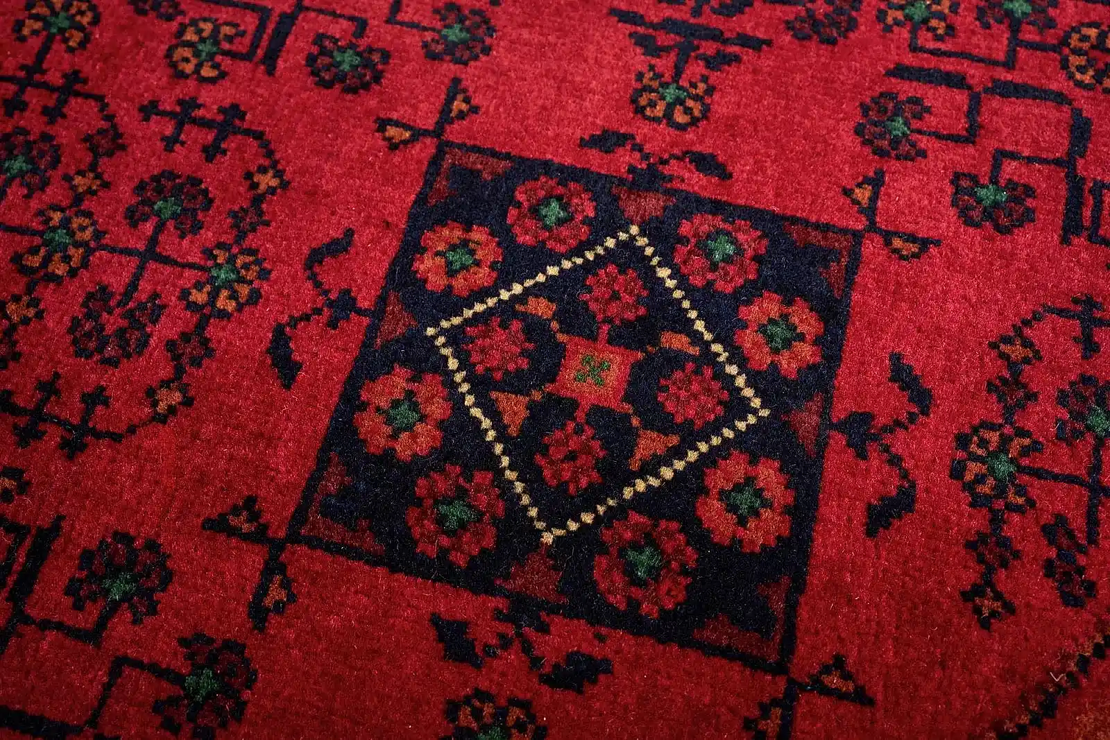 El Dokuma Halmuhammedi Kırmızı Yuvarlak Yün ÖÇYH961