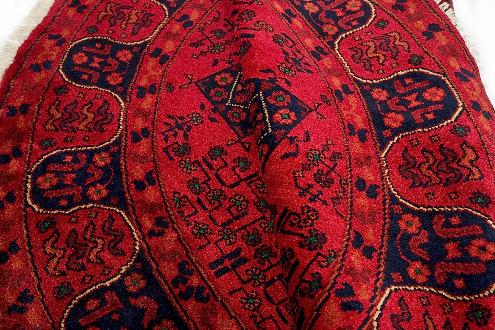 El Dokuma Halmuhammedi Kırmızı Yuvarlak Yün ÖÇYH961