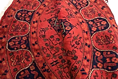 El Dokuma Halmuhammedi Kırmızı Yuvarlak Yün ÖÇYH961