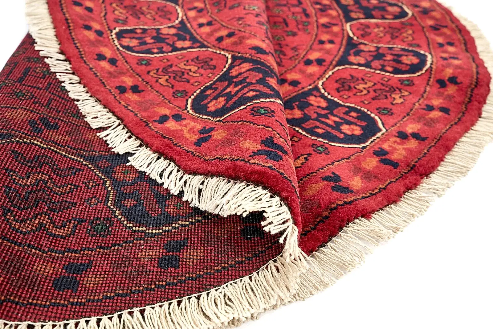 El Dokuma Halmuhammedi Kırmızı Yuvarlak Yün ÖÇYH961