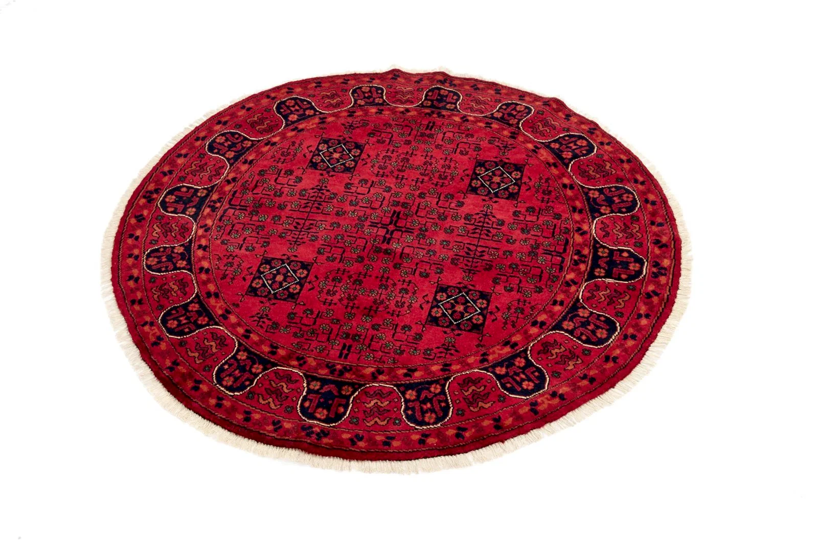 El Dokuma Halmuhammedi Kırmızı Yuvarlak Yün ÖÇYH961