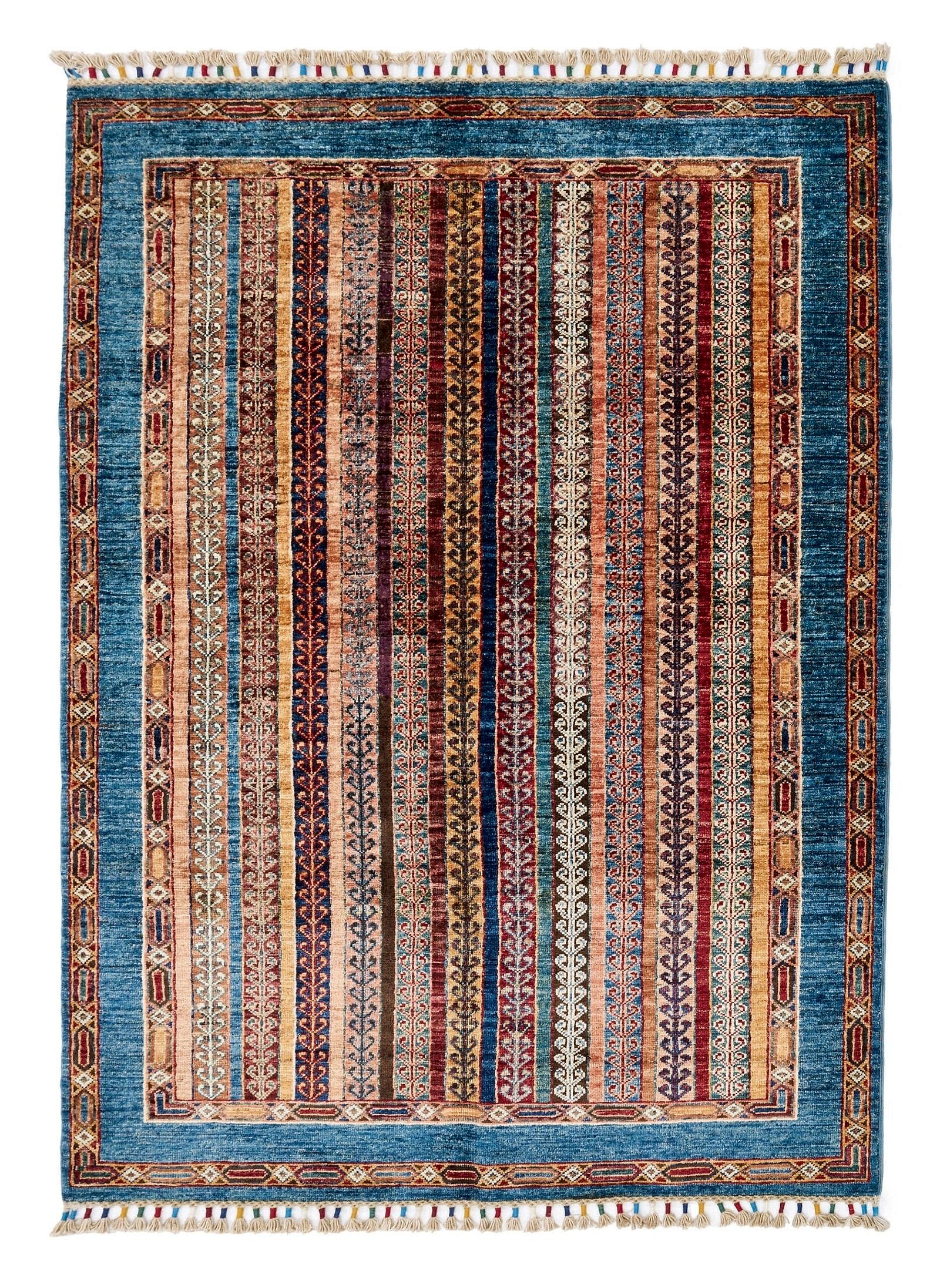 El Dokuma Şal Mavi Yün ÖÇİS1059 El Dokuma Şal Mavi Yün ÖÇİS1059