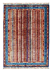 El Dokuma Şal Mavi Yün ÖÇİS1059