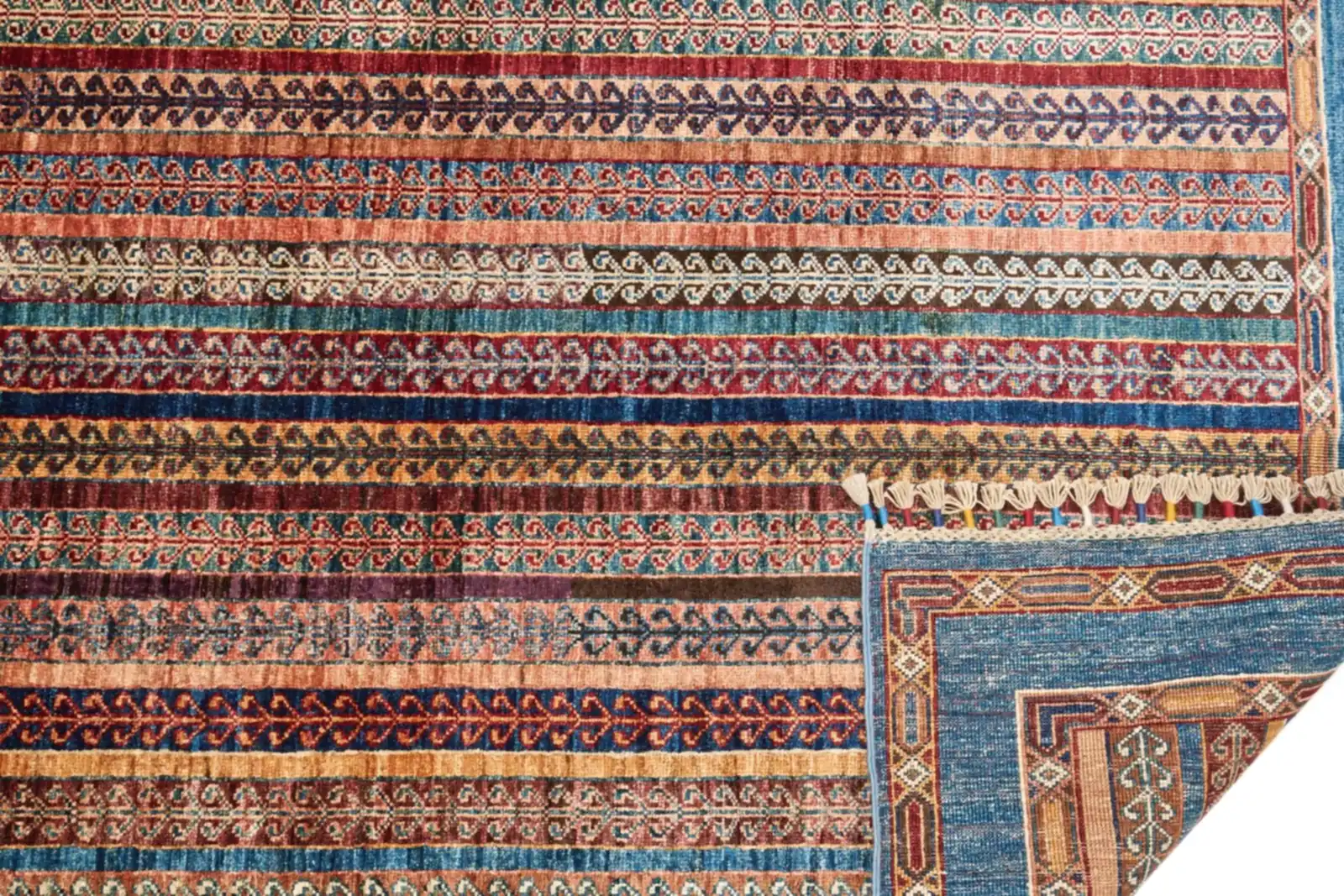 El Dokuma Şal Mavi Yün ÖÇİS1059 El Dokuma Şal Mavi Yün ÖÇİS1059