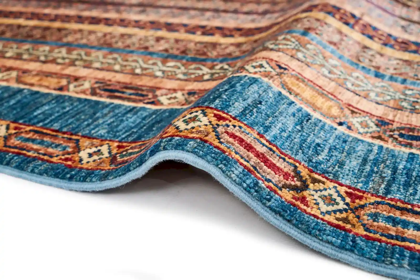 El Dokuma Şal Mavi Yün ÖÇİS1059 El Dokuma Şal Mavi Yün ÖÇİS1059