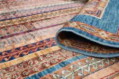 El Dokuma Şal Mavi Yün ÖÇİS1059