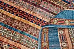 El Dokuma Şal Mavi Yün ÖÇİS1059