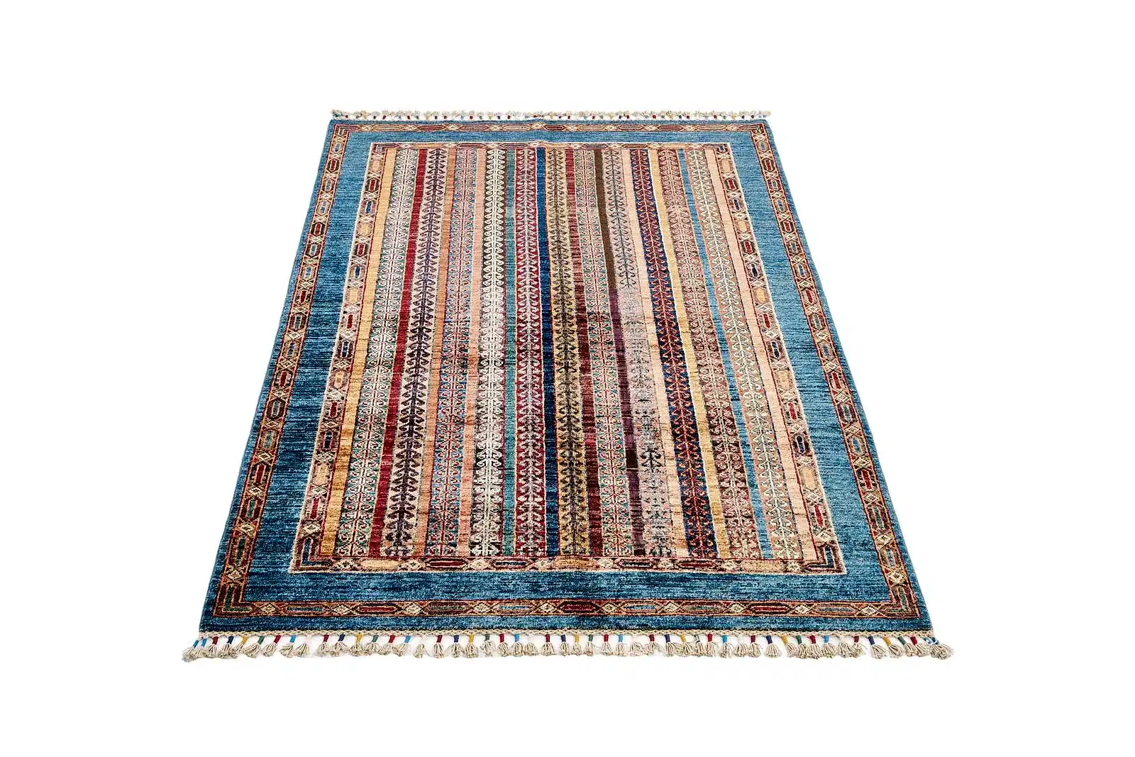 El Dokuma Şal Mavi Yün ÖÇİS1059 El Dokuma Şal Mavi Yün ÖÇİS1059