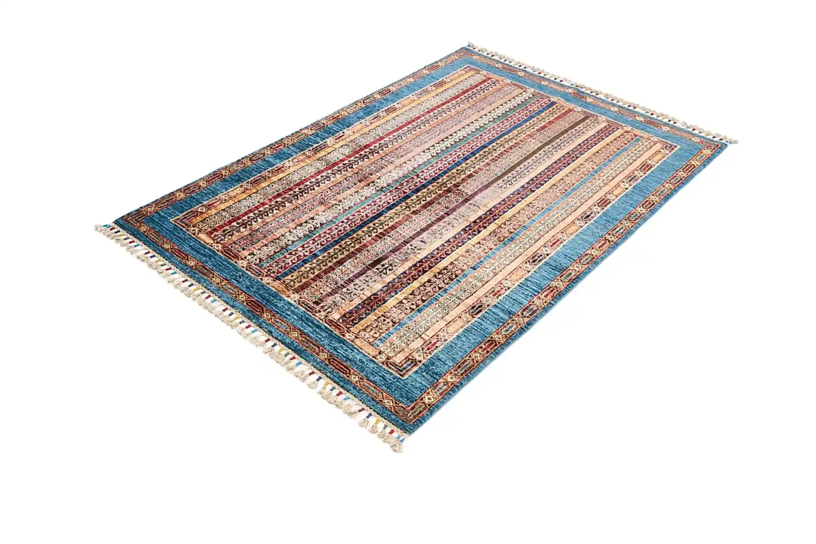 El Dokuma Şal Mavi Yün ÖÇİS1059 El Dokuma Şal Mavi Yün ÖÇİS1059