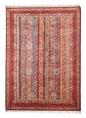 El Dokuma Şal Kırmızı Yün ÖÇİS1062