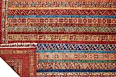 El Dokuma Şal Kırmızı Yün ÖÇİS1062