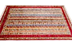 El Dokuma Şal Kırmızı Yün ÖÇİS1062