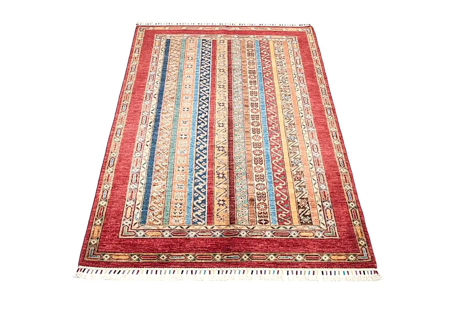 El Dokuma Şal Kırmızı Yün ÖÇİS1062