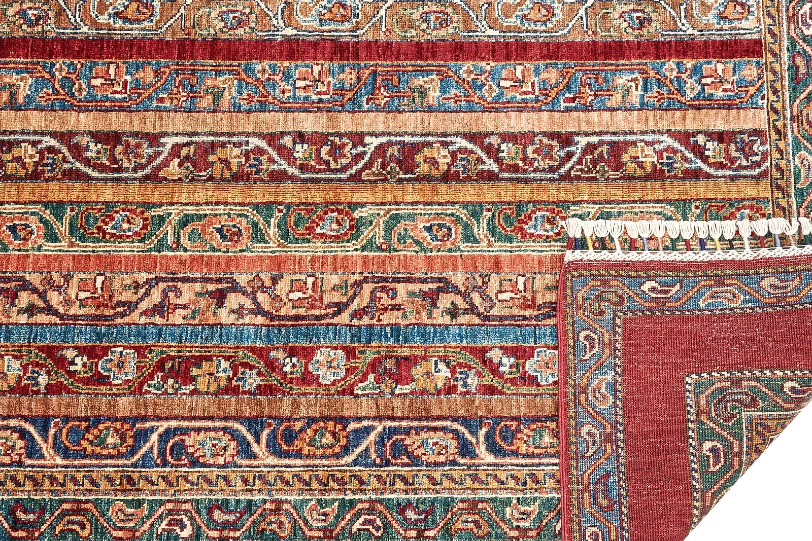 El Dokuma Şal Kırmızı Yün ÖÇİS1065