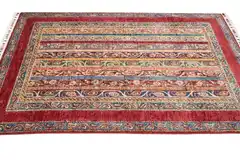 El Dokuma Şal Kırmızı Yün ÖÇİS1065