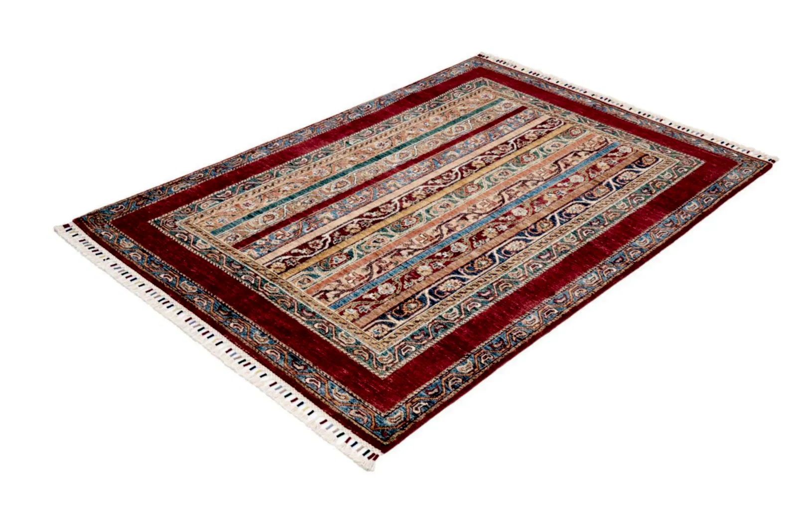 El Dokuma Şal Kırmızı Yün ÖÇİS1065