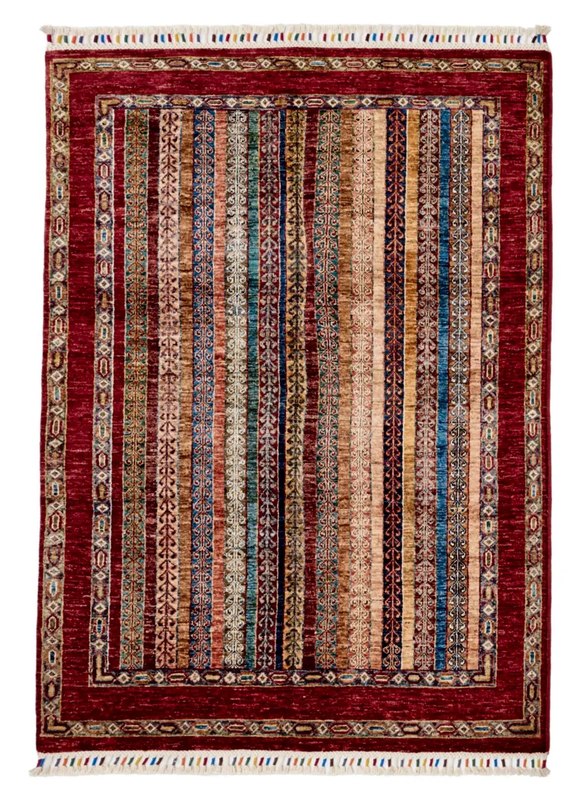 El Dokuma Şal Kırmızı Yün ÖÇİS1069