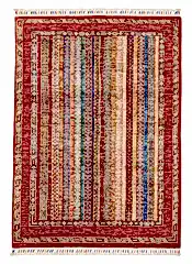 El Dokuma Şal Kırmızı Yün ÖÇİS1069