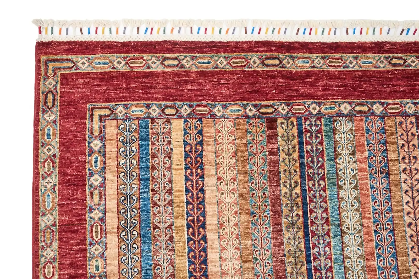 El Dokuma Şal Kırmızı Yün ÖÇİS1069 El Dokuma Şal Kırmızı Yün ÖÇİS1069