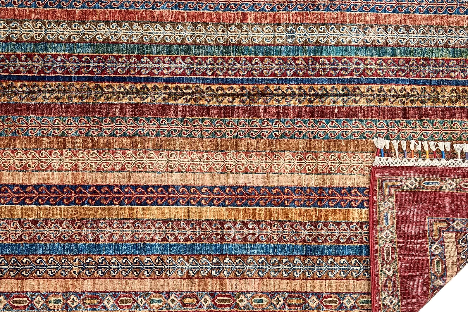 El Dokuma Şal Kırmızı Yün ÖÇİS1069