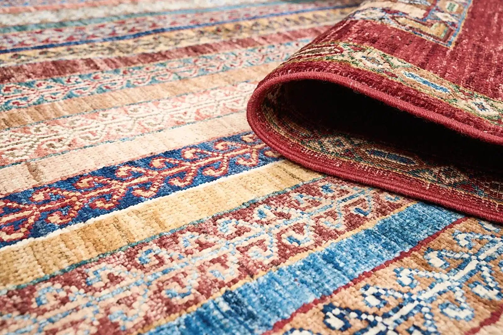 El Dokuma Şal Kırmızı Yün ÖÇİS1069