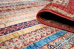 El Dokuma Şal Kırmızı Yün ÖÇİS1069