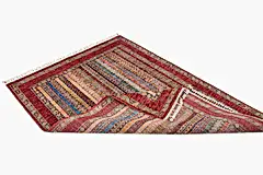 El Dokuma Şal Kırmızı Yün ÖÇİS1069