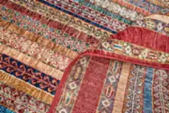 El Dokuma Şal Kırmızı Yün ÖÇİS1069