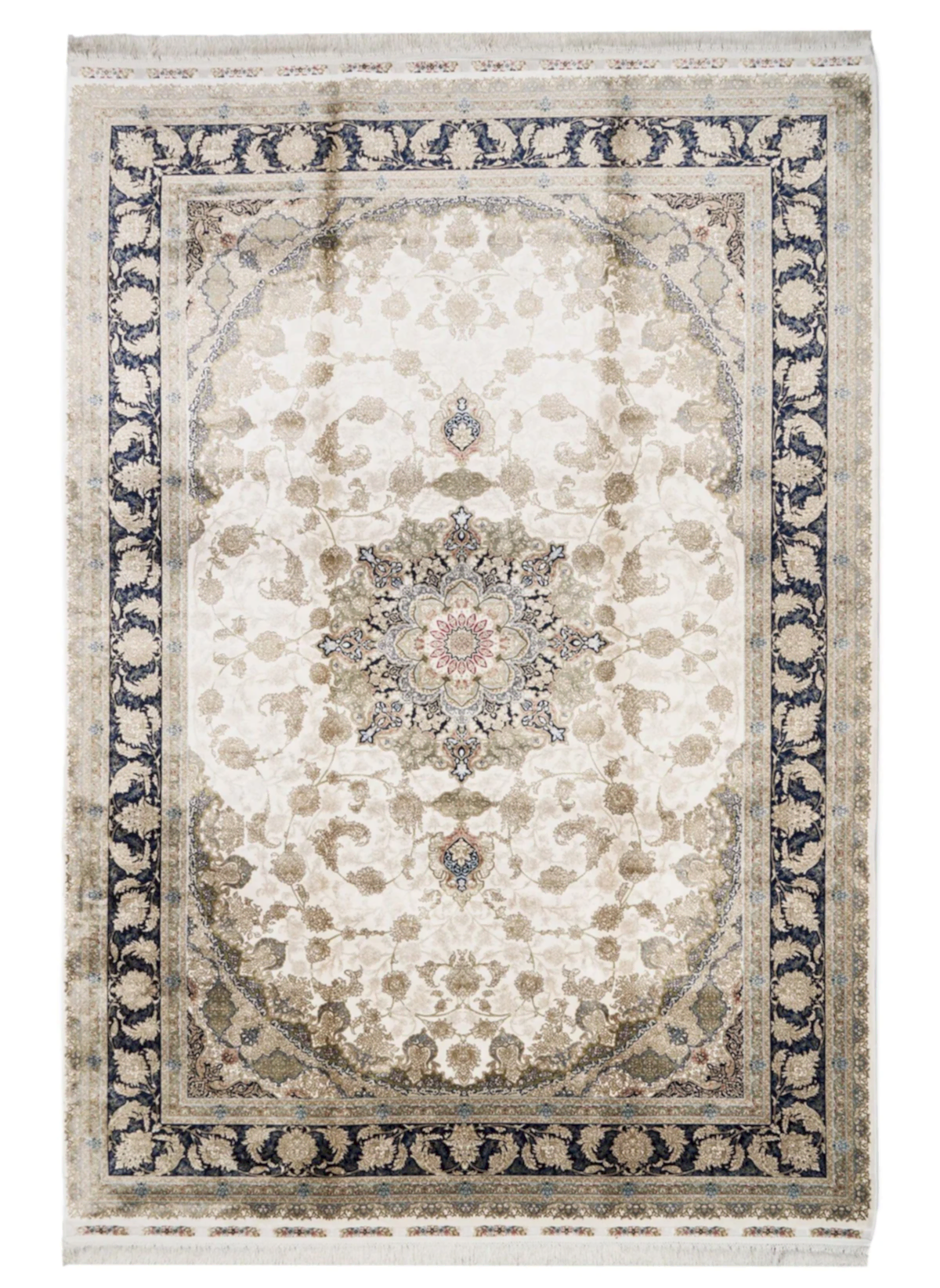 Makine İpek İsfahan Krem Halı ISF04