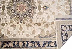 Makine İpek İsfahan Krem Halı ISF04