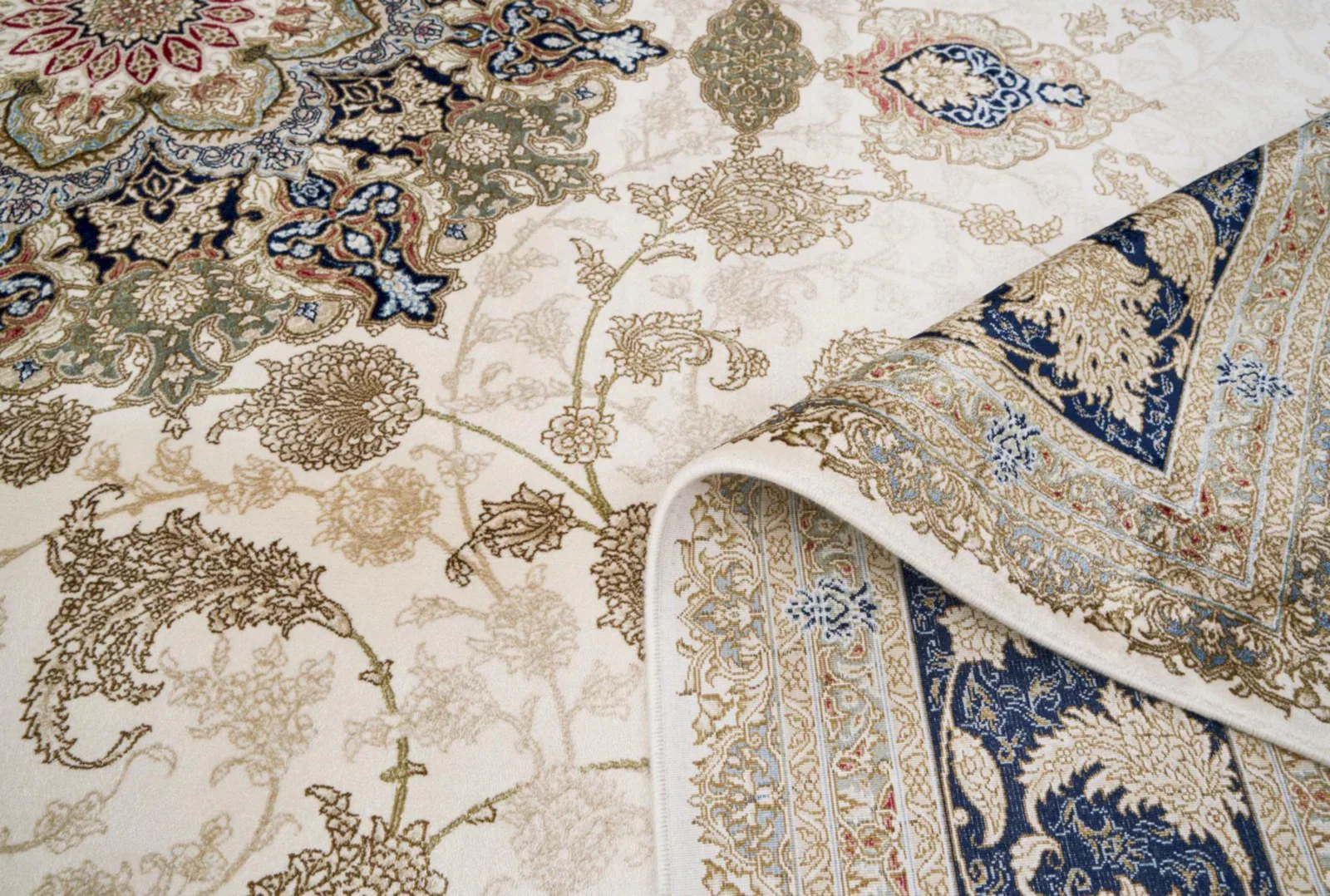 Makine İpek İsfahan Krem Halı ISF04