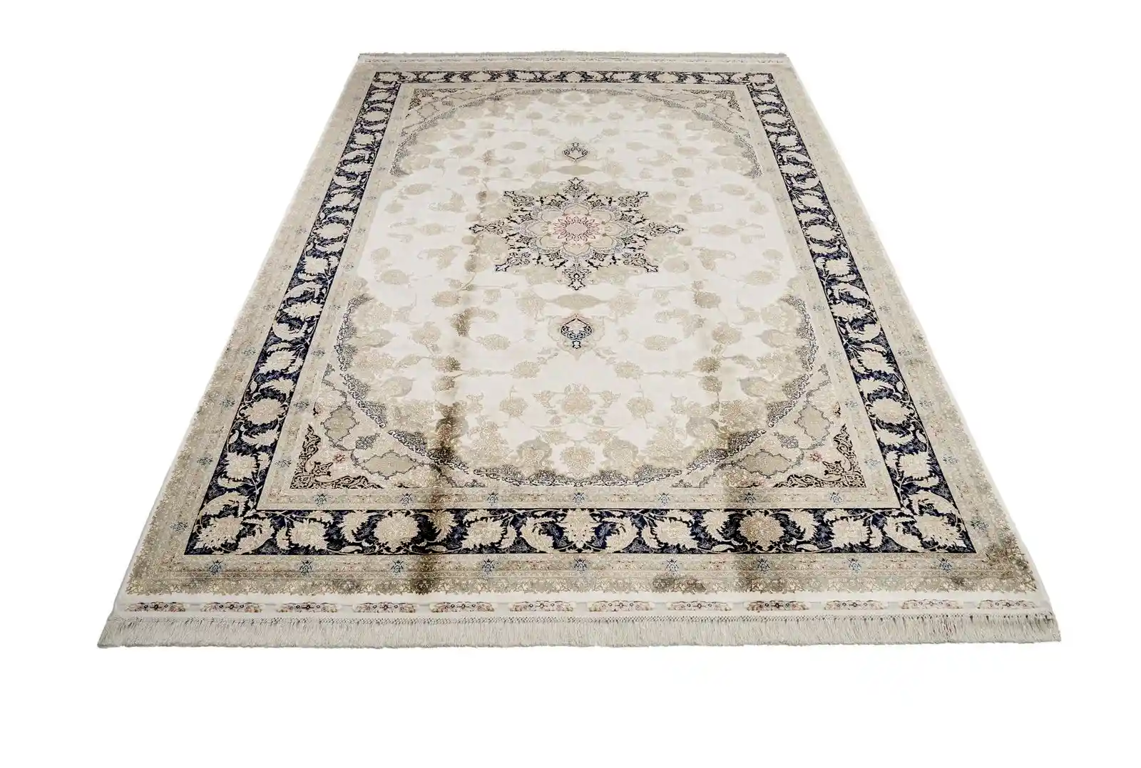 Makine İpek İsfahan Krem Halı ISF04