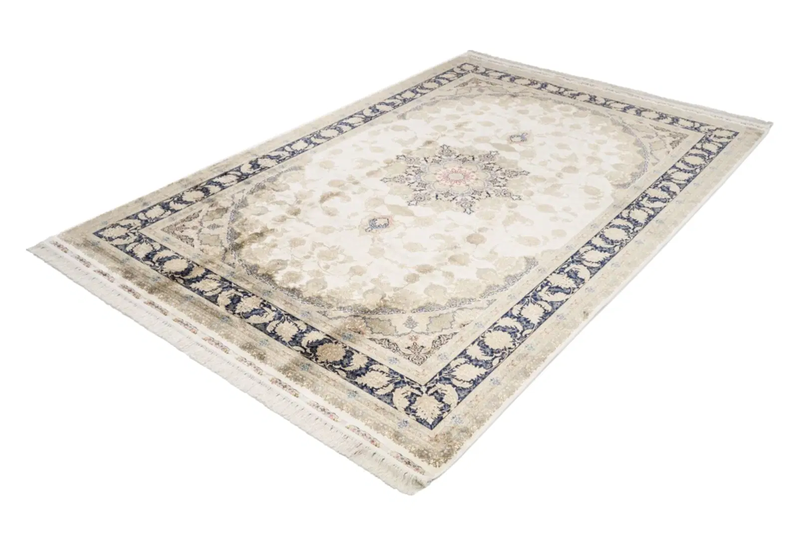 Makine İpek İsfahan Krem Halı ISF04