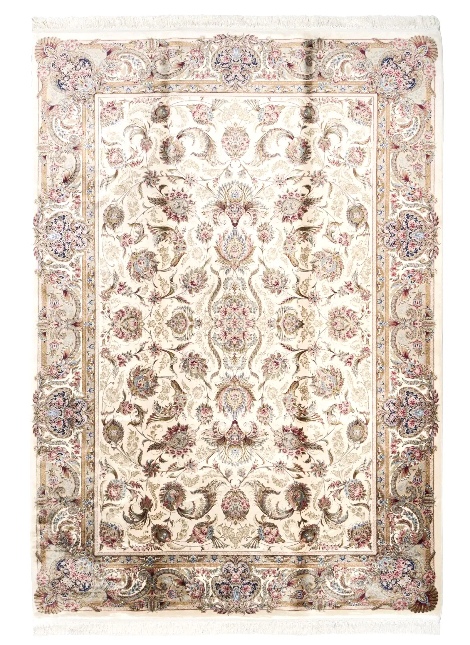 Makine İpek İsfahan Krem Halı ISF01