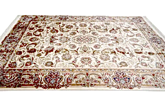 Makine İpek İsfahan Krem Halı ISF01