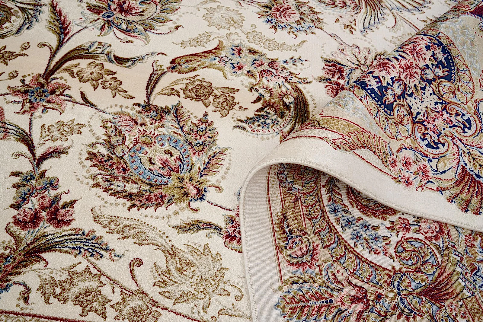 Makine İpek İsfahan Krem Halı ISF01