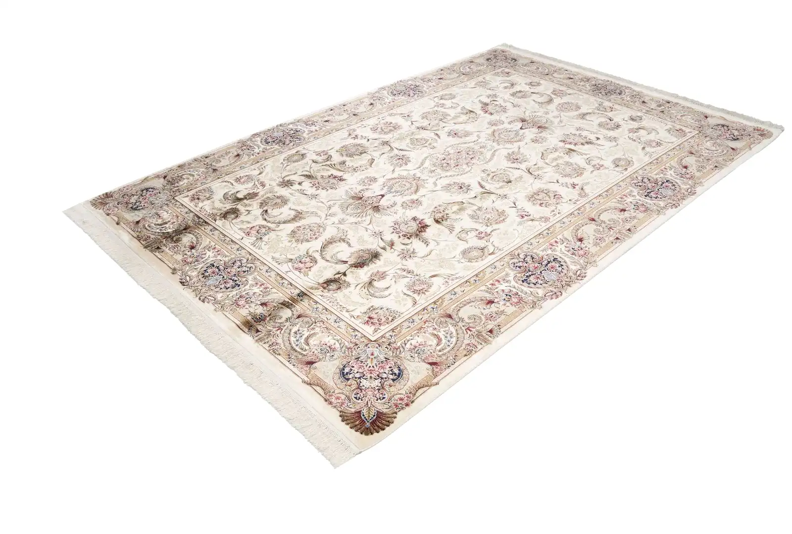 Makine İpek İsfahan Krem Halı ISF01