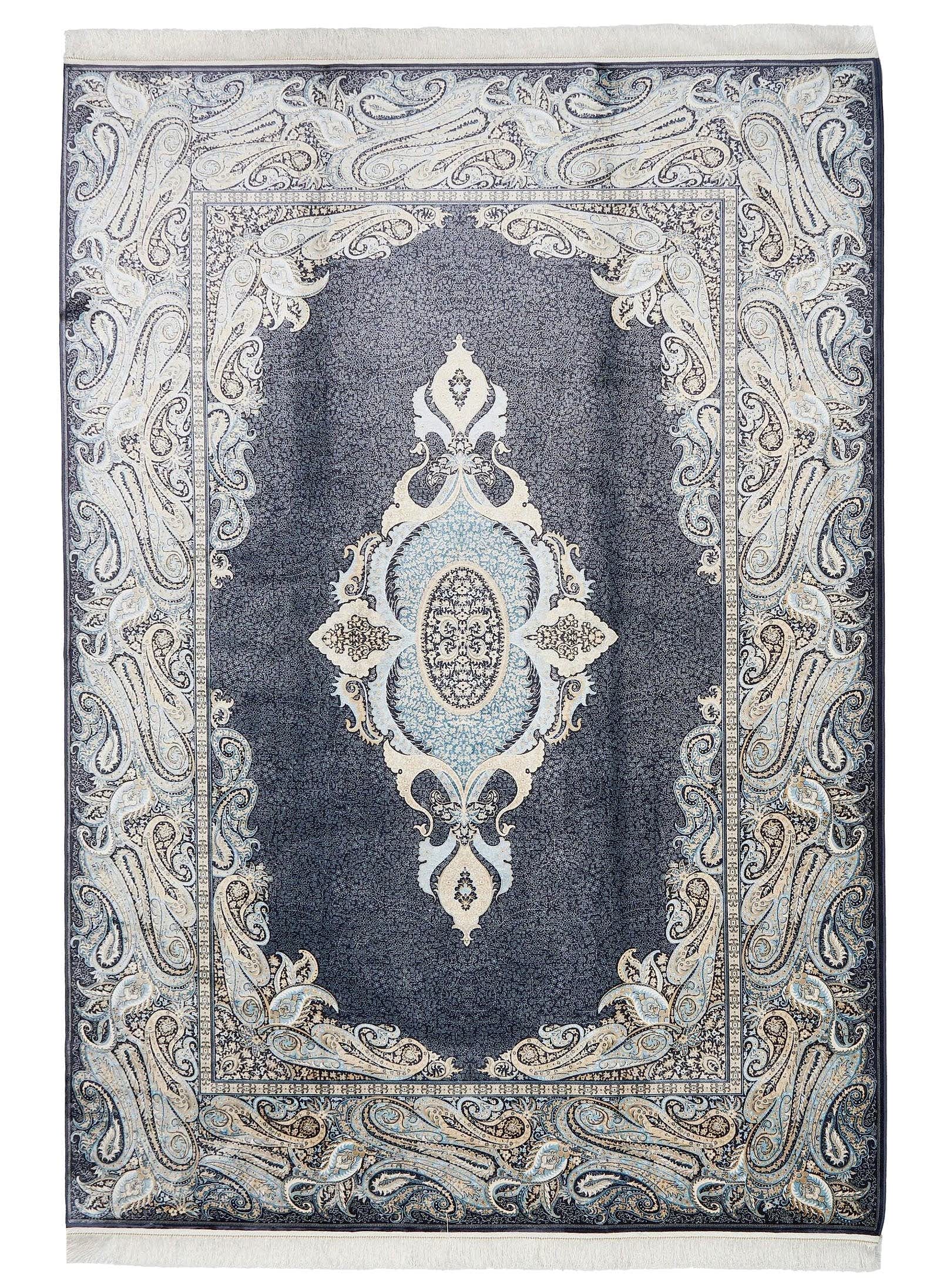 Makine İpek Jumeriah Mavi Halı 6180