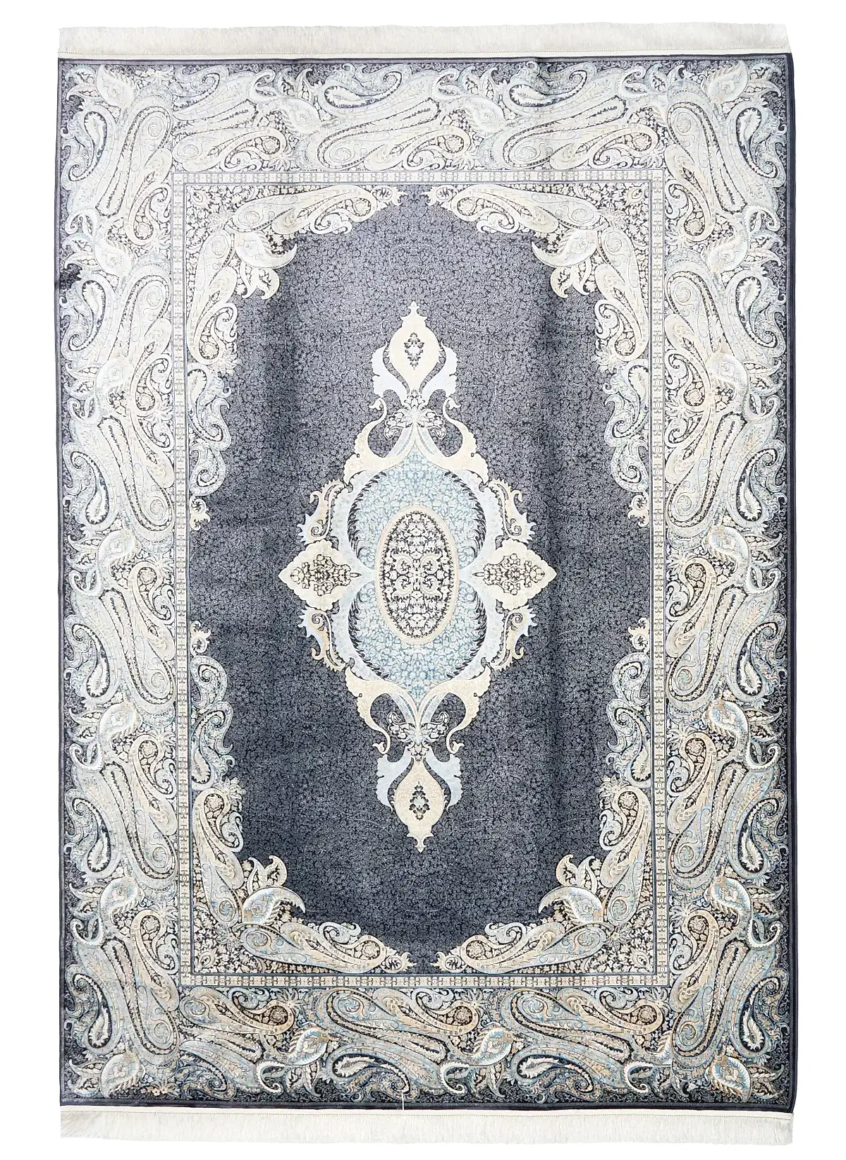 Makine İpek Jumeriah Mavi Halı 6180