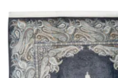 Makine İpek Jumeriah Mavi Halı 6180