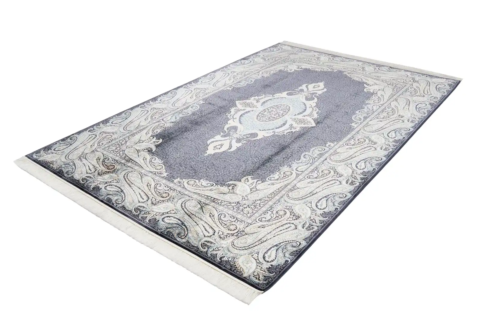 Makine İpek Jumeriah Mavi Halı 6180