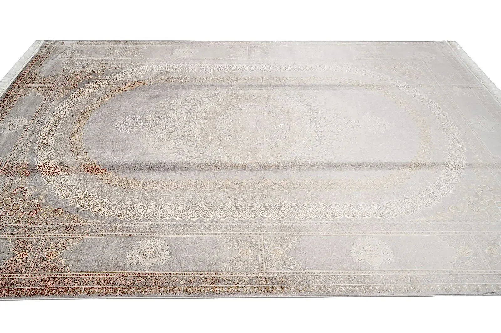 Öğretmenler Halı Makine İpek Jumeirah Gri 6191