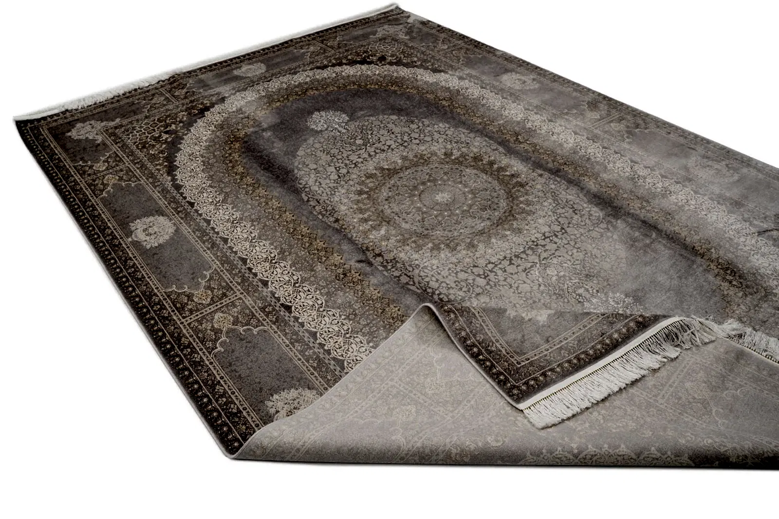 Öğretmenler Halı Makine İpek Jumeirah Gri 6191