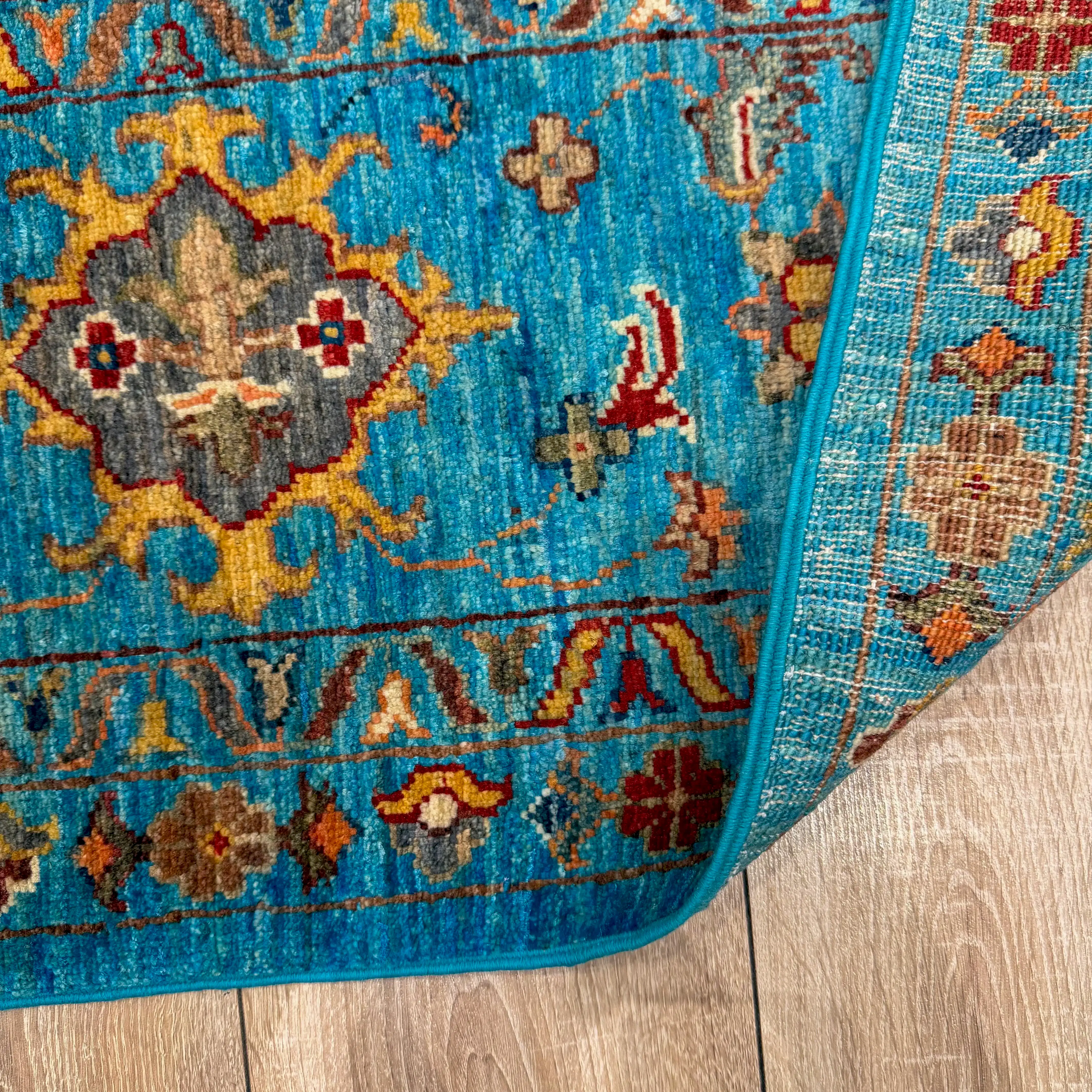 Öğretmenler Halı El Dokuma Mavi Sultani Öğretmenler Halı El Dokuma Mavi Sultani