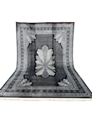 Makine İpek Siyah-Gri Halı 1166D